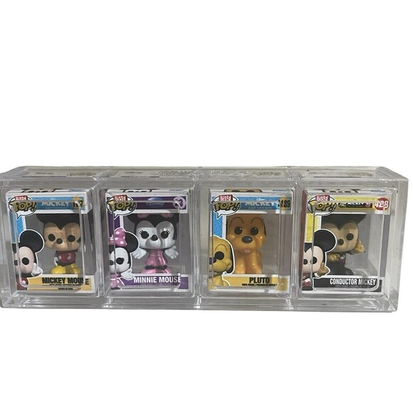 Funko BITTY Pop! 4 Mini Vinyl MINNIE & MICKEY MOUSE  PLUTO Conductor Mickey - Picture 4 of 13